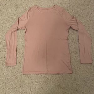 A New Day Solid Soft Pink Long Sleeve. Large.